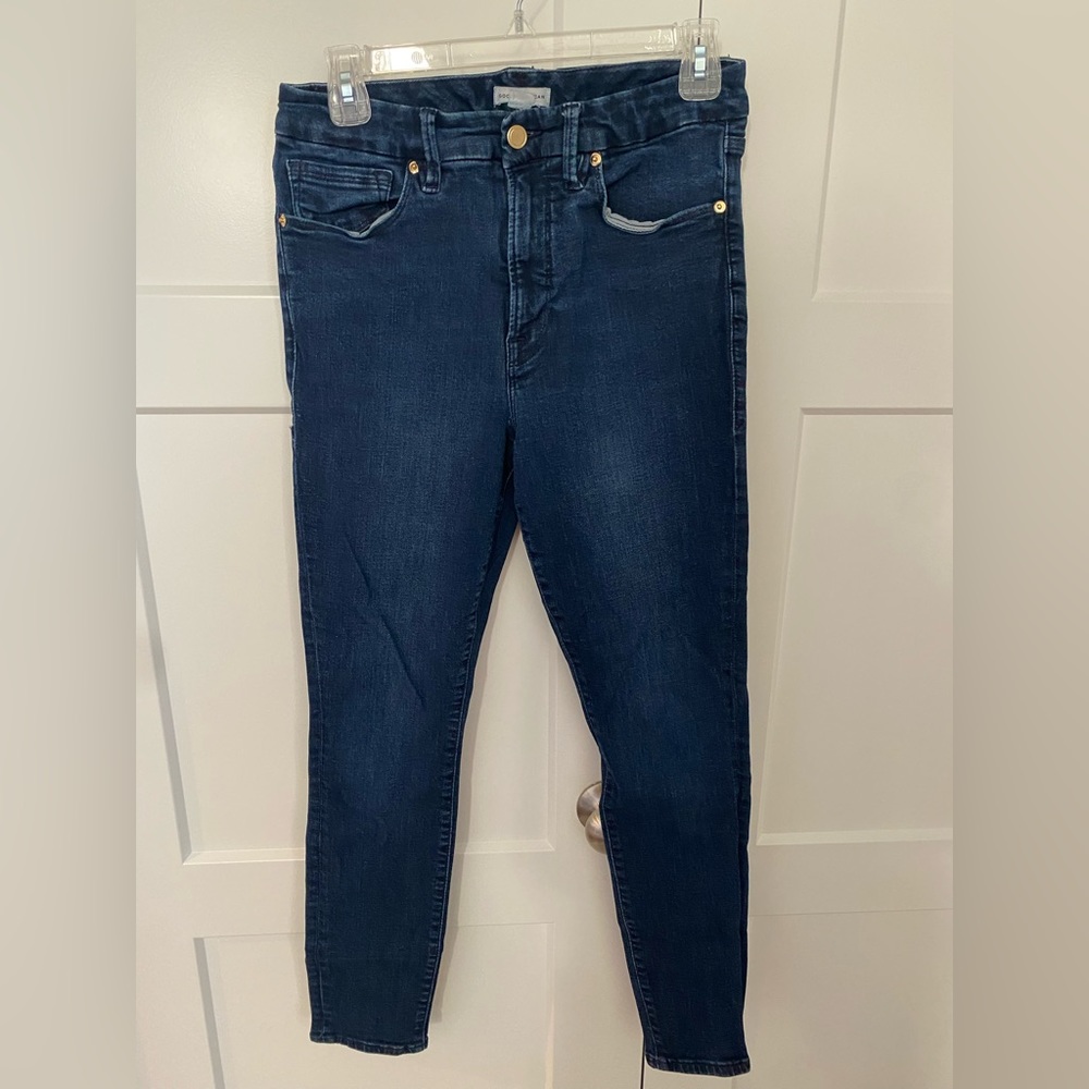 Good American Good Legs blue jeans
